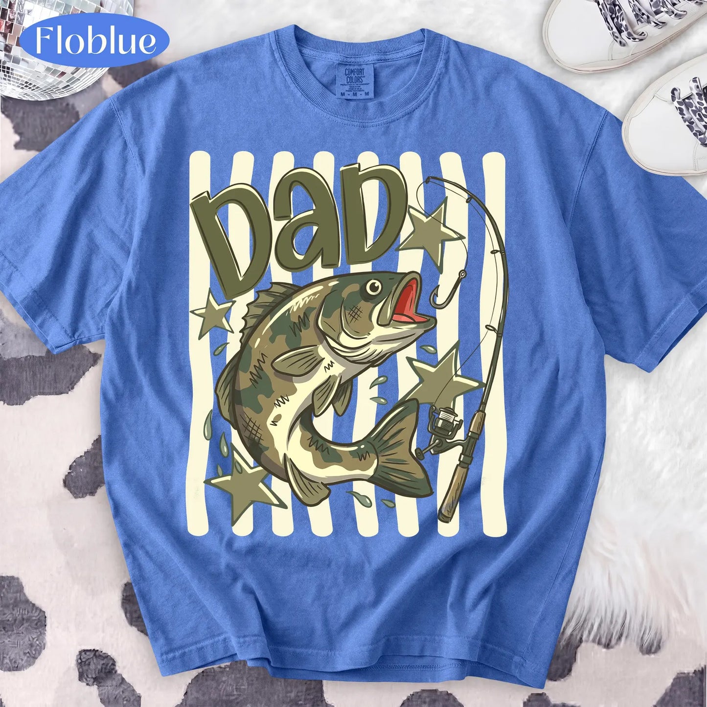 Striped Dad's Fishing DTF