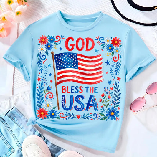 God Bless The Usa DTF