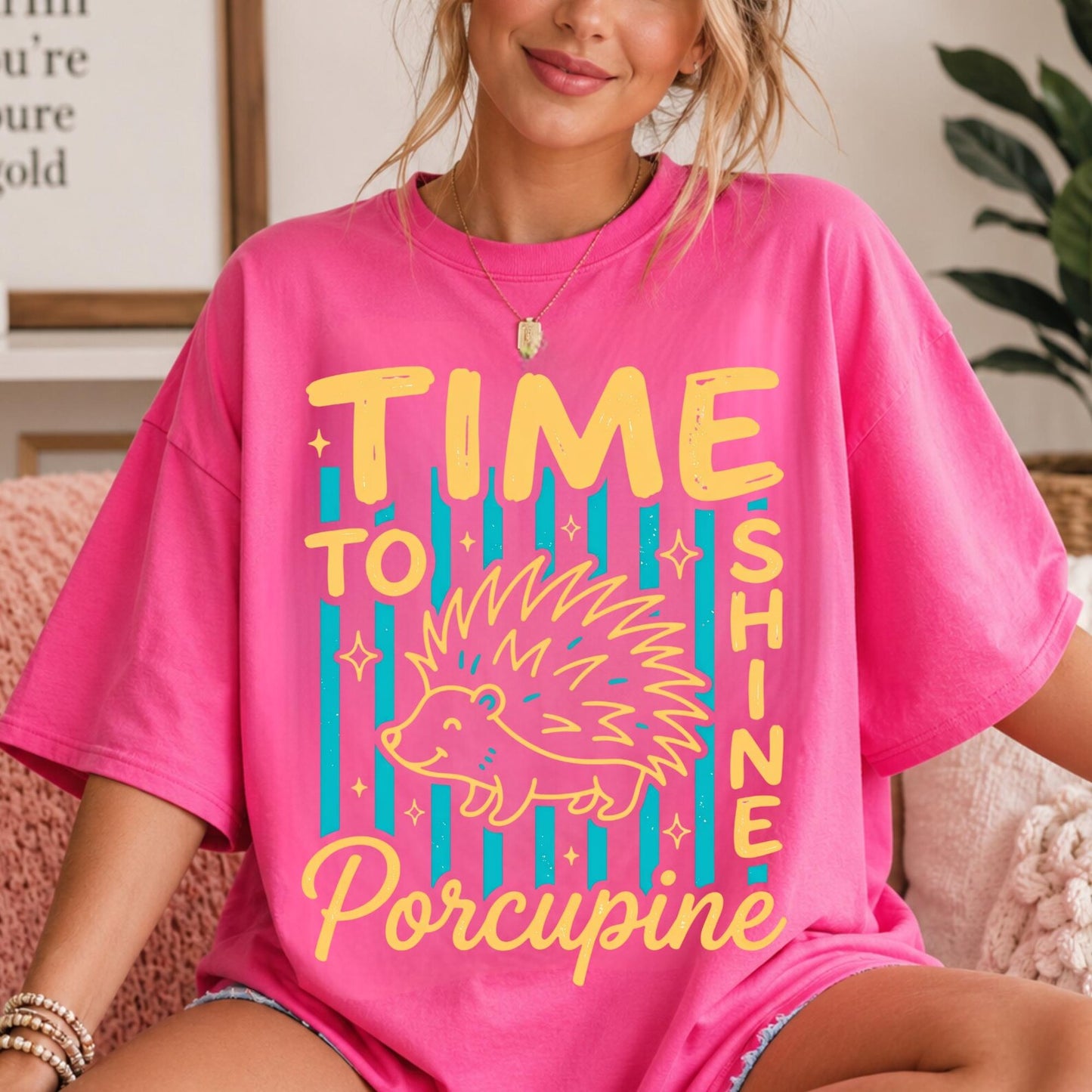 Time To Shine Porcupine DTF