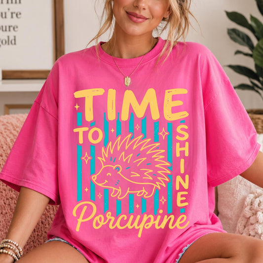 Time To Shine Porcupine DTF