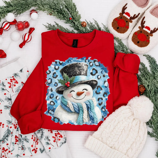 Leopard Snowman DTF