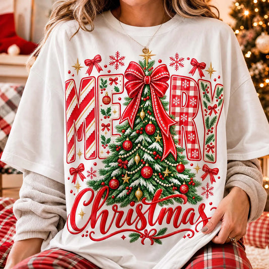 Merry Christmas Tree DTF