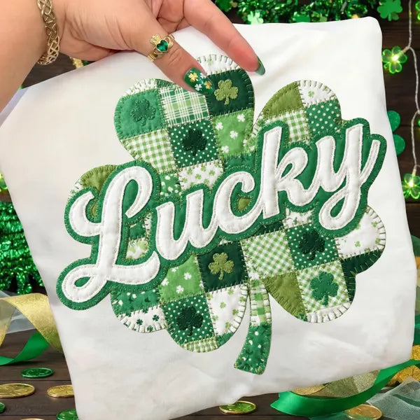 Lucky  Patchwork Clover DTF