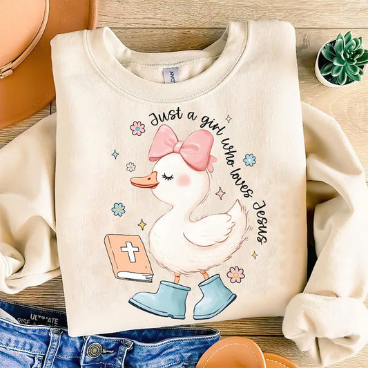 Just a Girl Who Loves Jesus DTF