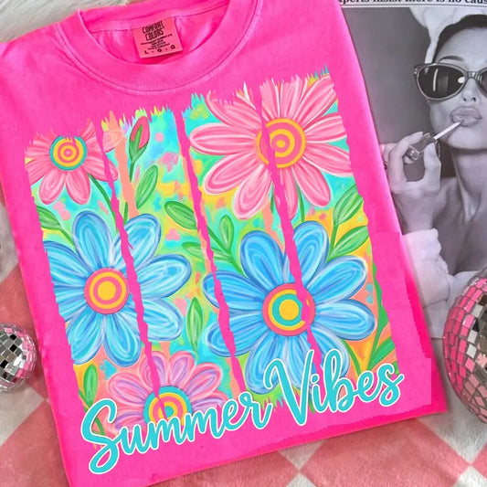 Summer Vibes Watercolor Floral DTF