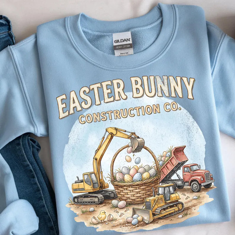 Easter Bunny Construction Crew DTF