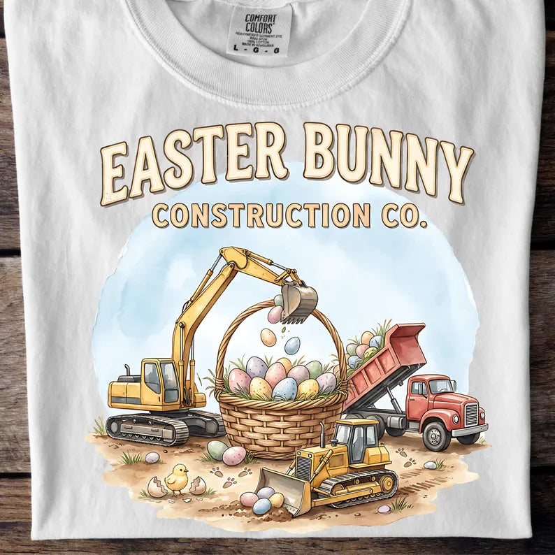 Easter Bunny Construction Crew DTF