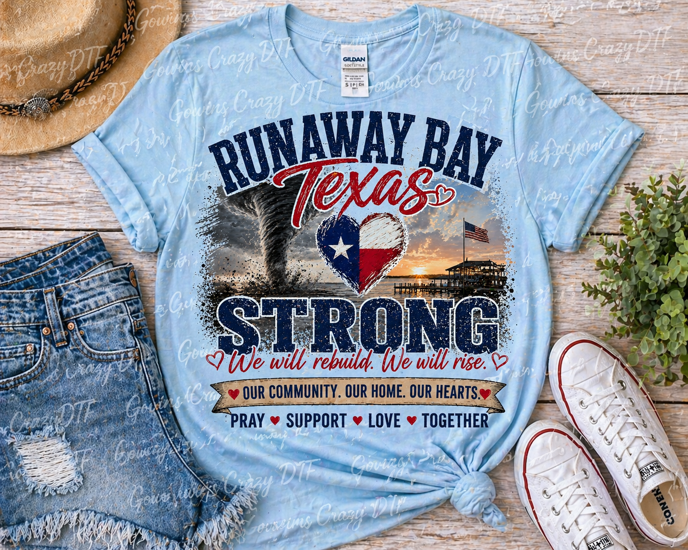 RUNAWAY BAY TEXAS STRONG TEE
