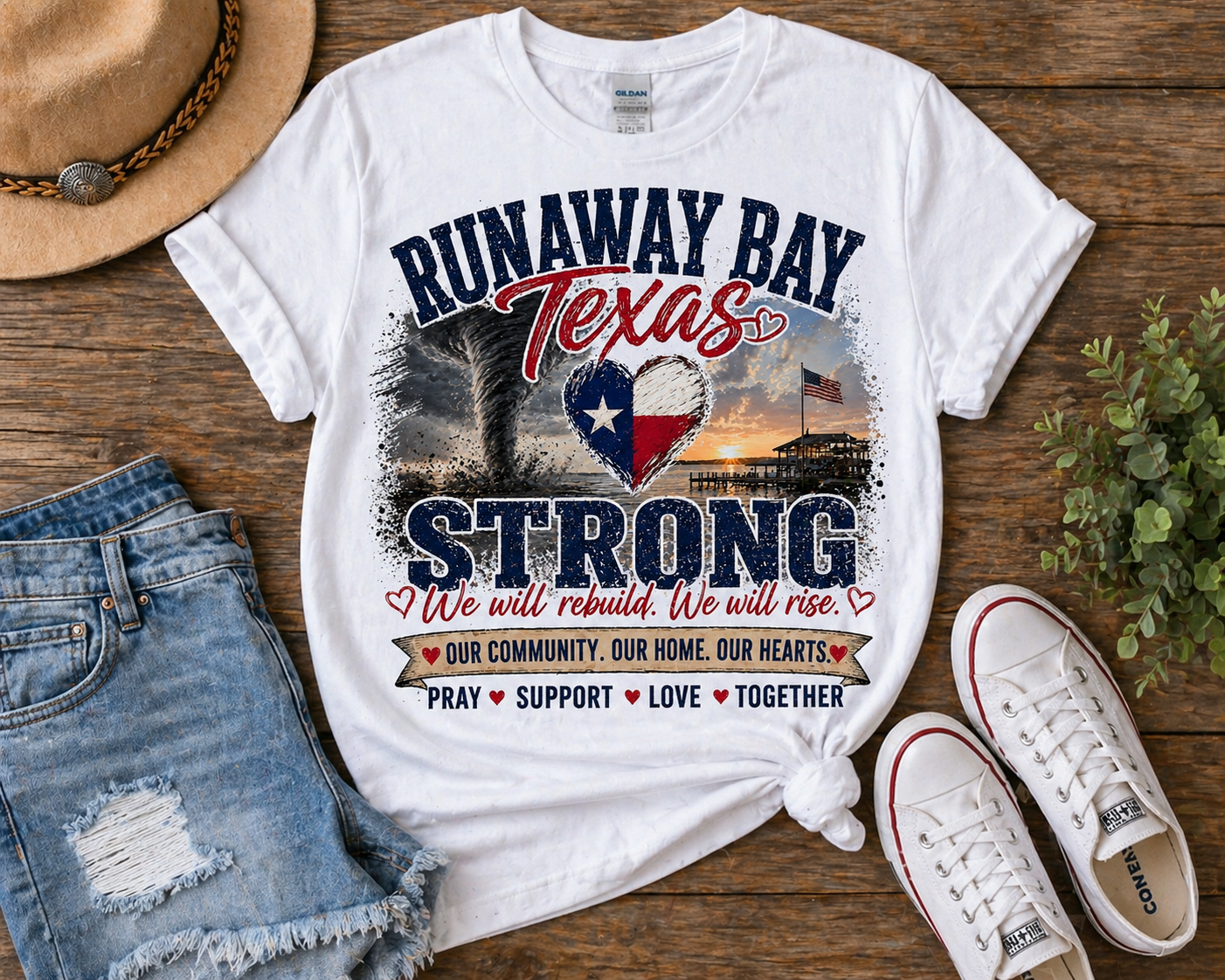 RUNAWAY BAY TEXAS STRONG TEE
